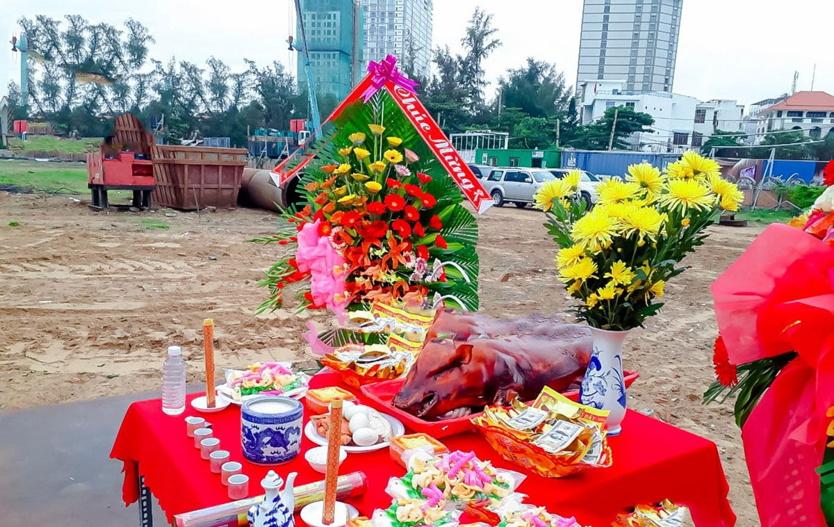 Dịch vụ lễ cúng đổ móng nhà trọn gói Đồ Cúng Tâm Linh