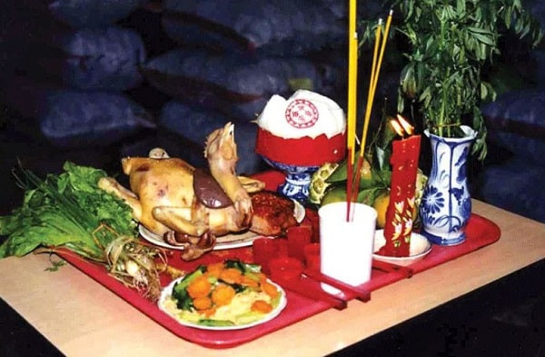 Mâm lễ vật cúng sửa nhà